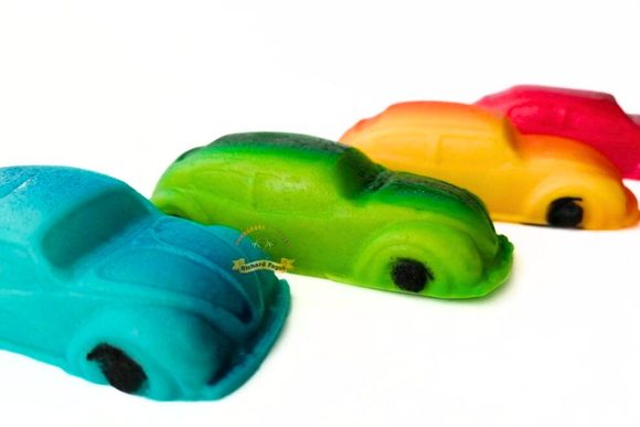 Jedlá figurka 4 - Auto zelené