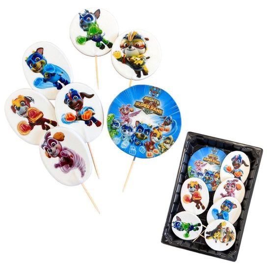 Super Paws – cukrová dekorace na dort (štěňátka)