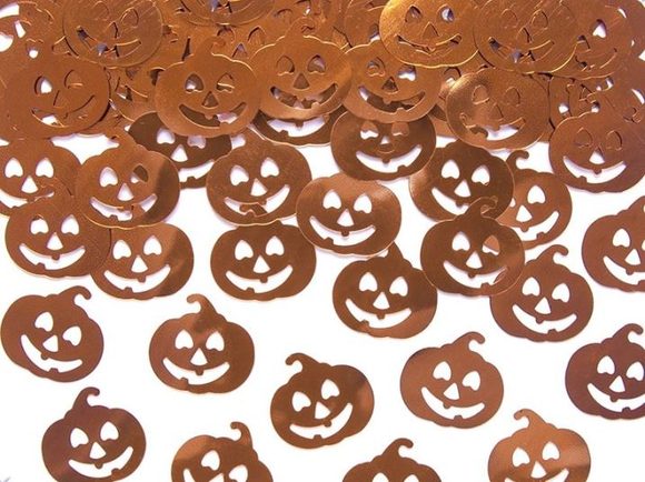 DÝNĚ - metalické konfety na stůl 2 x 2 cm balení 15 g - Halloween