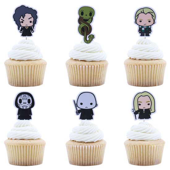 Zápich do muffinů a dortu Harry Potter - temná strana 6 ks