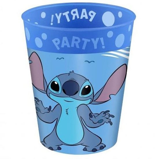 Plastové kelímky Stitch a Angel - 250 ml - 4 ks