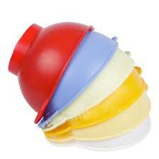 Umělohmotný trychtýř 16 x 4 cm - různé barvy