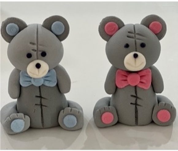 Medvídek – cukrová dekorace na dort