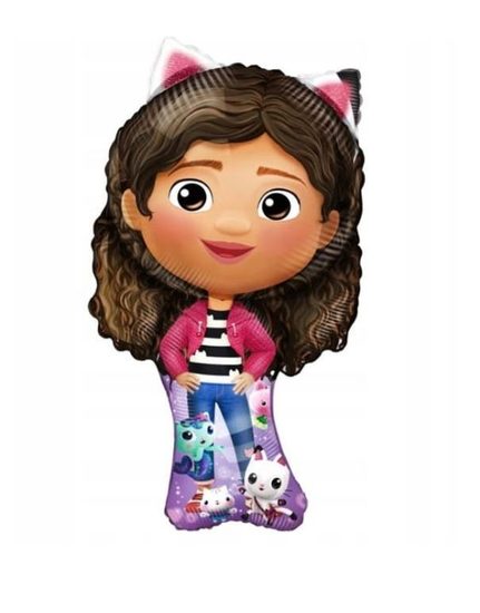 Balón fóliový postavička Gábinin kouzelný domeček - Gabby's Dollhouse - 56 cm