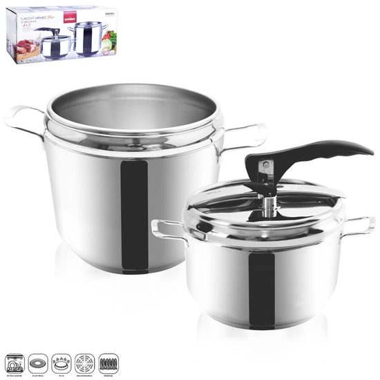 Hrnec tlakový nerez PROFI 7 l+4 l duo