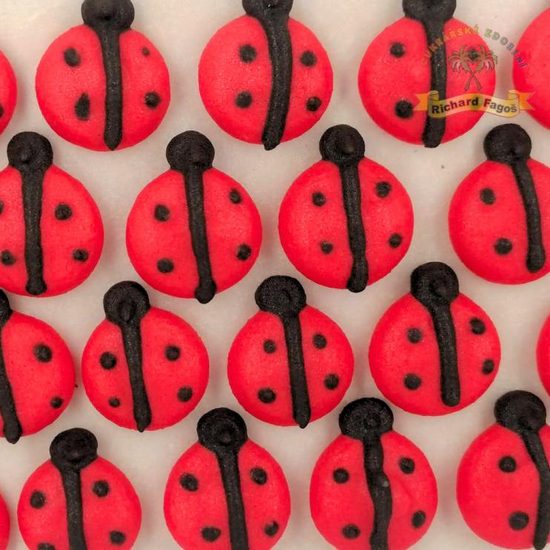 Cukrové dekorace berušky drobné