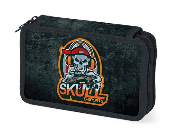 Penál 2 patra Esports Skull Gamer