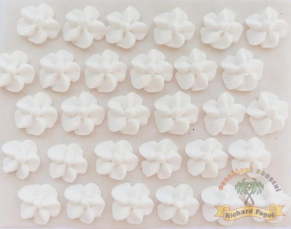 Cukrové ozdoby květy na platíčku 39 svatební