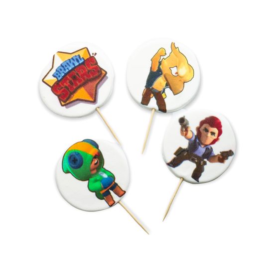 Jedlá dekorace na dort – Brawl Stars
