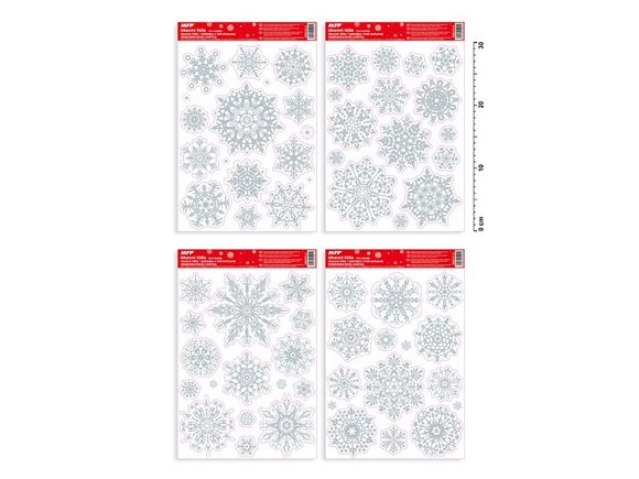 okenní fólie vánoce glitr VA011 20x30cm