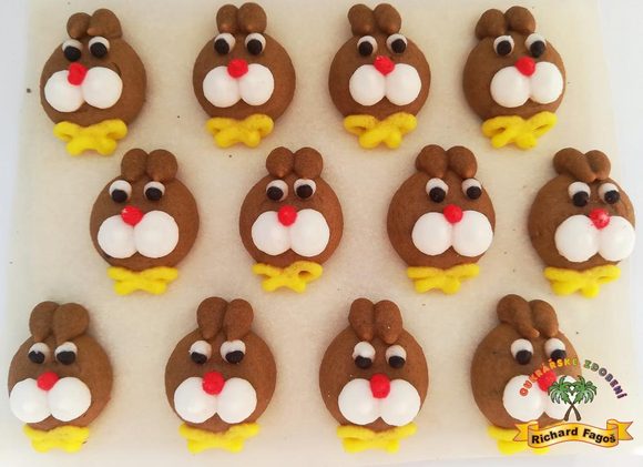 Cukrové dekorace zajíčci