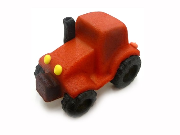 Traktor - marcipánová figurka na dort