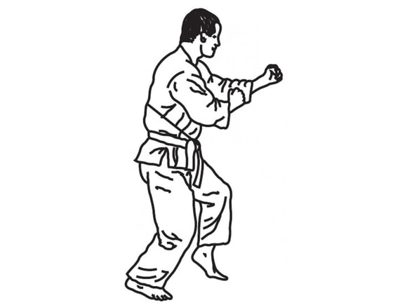 Patchwork vytlačovač Bojová umění - Karate/Judo Man