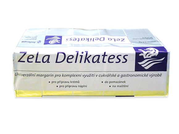 Máslový margarin ZeLa Delikates 10 kg (4 x 2,5 kg)