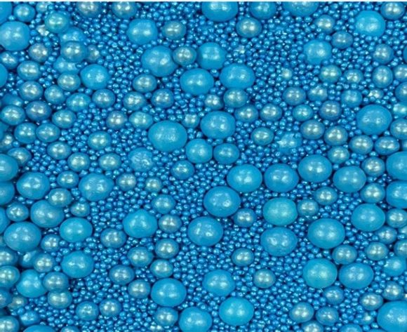 Modrý perleťový mix cukrových kuliček 1 kg