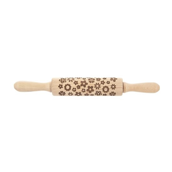 Váleček na těsto KVĚT d. 16 cm