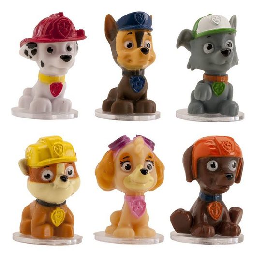 Plastové figurky na dort Tlapková patrola - Paw Patrol - 4cm - 6 ks