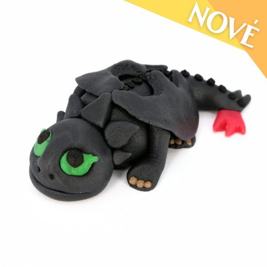 Figurka 3D 60g drak dráček černý