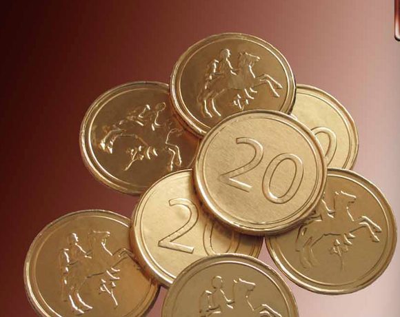 Reklamní čokoládová mince 3,6g s vaším motivem/logem - od 2500 ks