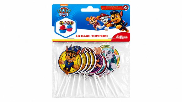 Zápich do dortu paw patrol, 16 ks - Dekora