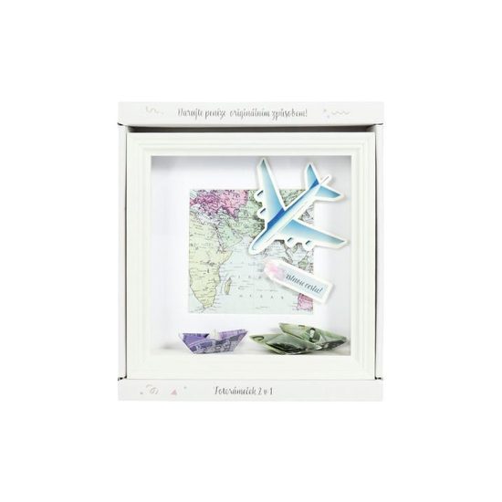 Fotorámeček na peníze 2v1 - svatba