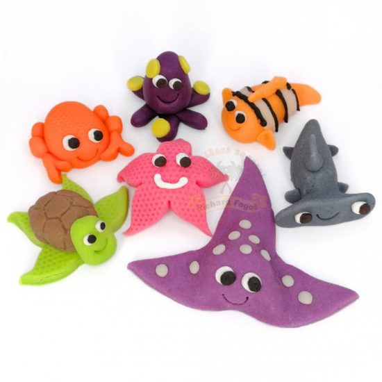 Příležitostné postavičky moře 7ks