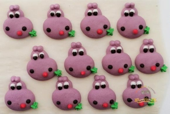 Cukrové dekorace hrošíci