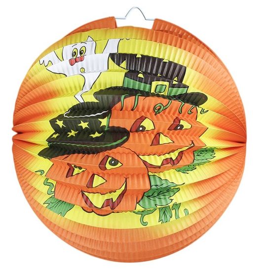 Lampion Halloween - veselé dýně, 25 cm