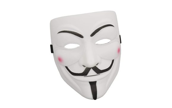 Plastová maska Hacker ANONYMOUS - V jako VENDETA