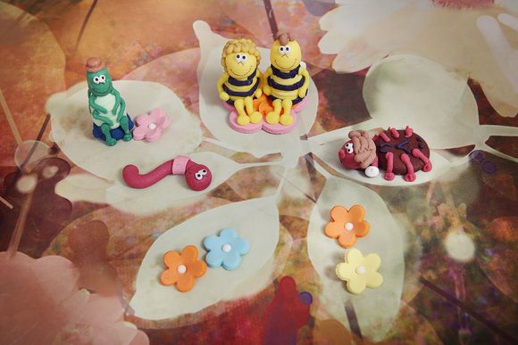 Sada cukrových dekorací – Včelka Mája a kamarádi