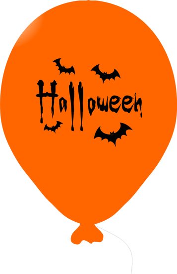 Halloween balónek oranžový