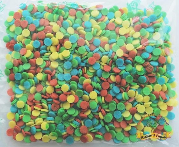 Cukrové konfety barevné