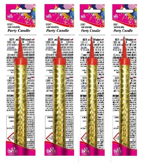 Party fontána na dort 12 cm - 4 ks - 4/100/1