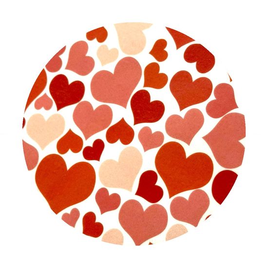 Jedlý papír srdíčka - A 4