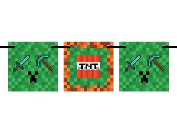 Girlanda vlajky Minecraft - 300 cm