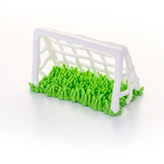 Fotbalová branka – cukrová dekorace (samostatná, 1 ks)