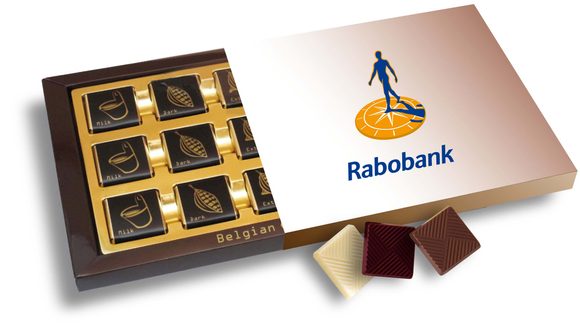 Reklamní čokoládová sada 15x5g rukáv s vaším motivem/logem - od 100 ks
