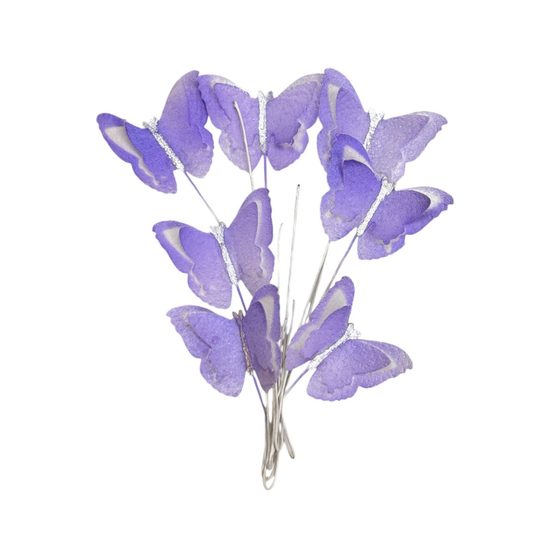 Oplatkové motýlky – fialové