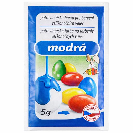 Potravinářská barva na vajíčka modrá 5 g