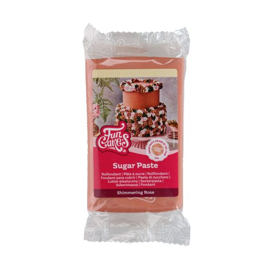 Potahovací hmota třpytivá Rosegold 250g