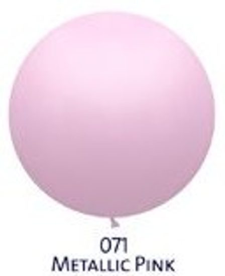 Obří balónek růžový světlý metalický