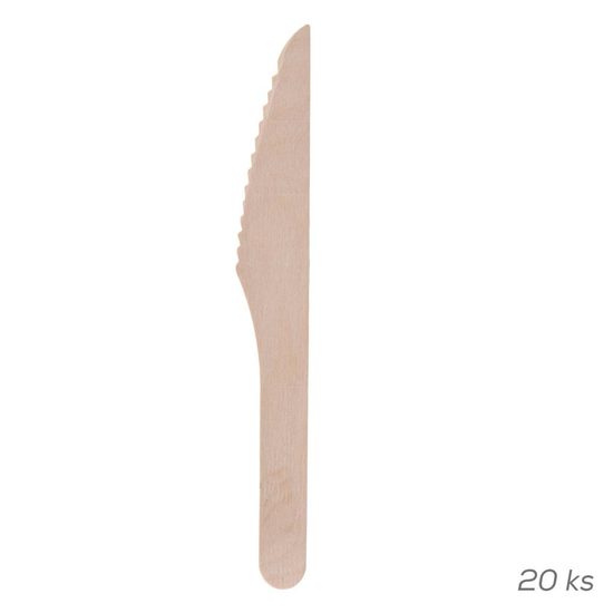 Nůž dřevo 16,5 cm 20 ks