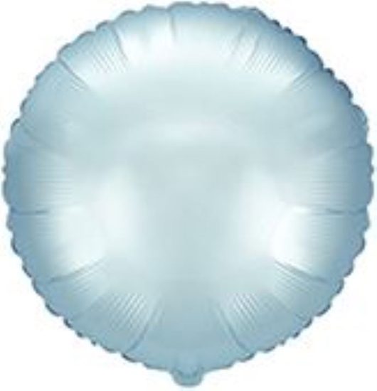 Balón foliový 45 cm Kulatý PASTELOVÝ MODRÝ