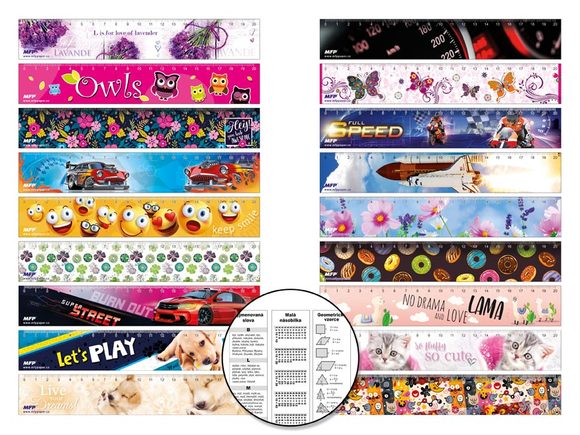 záložka Z mix 20cm papírová
