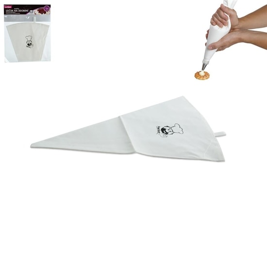 Sáček na zdobení bavlna/guma 26 cm
