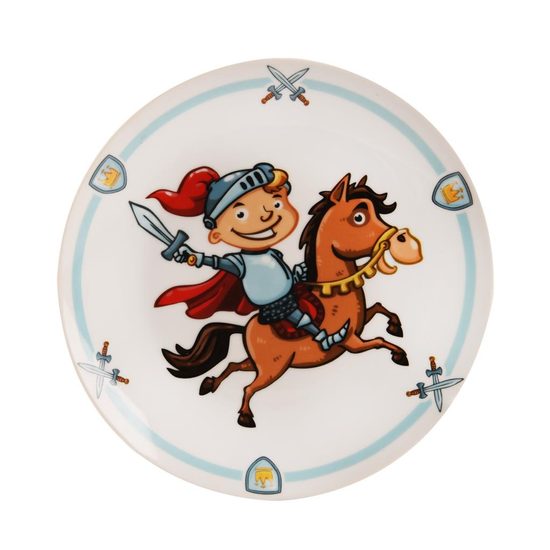 Talíř porc. mělký dětský RYTÍŘ pr. 21 cm