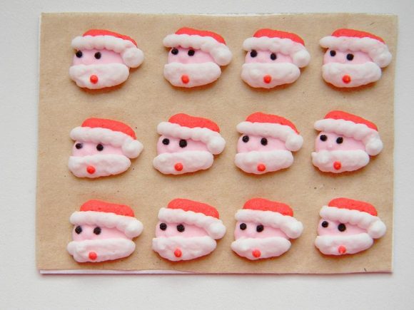 Cukrová vánoční dekorace 15 - Santa
