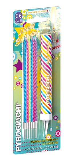 Pyrogiochi Fontána na dort a svíčky 12ks