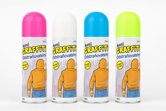 Sprej Graffiti / křída ve spreji omyvatelná 250 ml