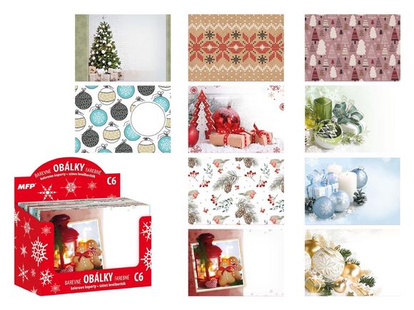 dopisní obálka C6 vánoční (mix)